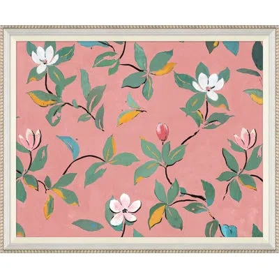 Soicher Marin Pink Magnolia (var. 1) By Paule Marrot - Single Picture Frame Print In Multi