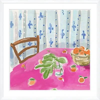 Soicher Marin 'pink Table' By Dana Gibson Framed Painting