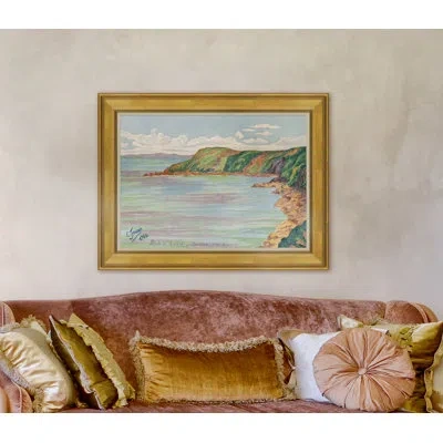 Soicher Marin Pointe De Minard I, 1964 By E. Jouan - Single Picture Frame Painting In Gold