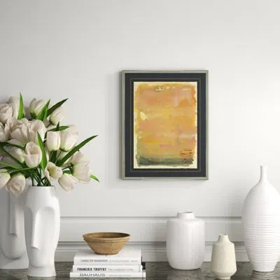 Soicher Marin Poptarts 10 - Picture Frame Painting On Paper In Blue;beige;yellow;orange