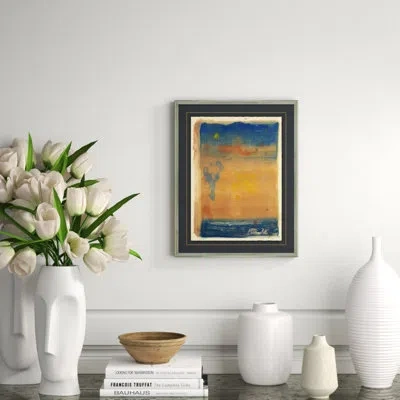 Soicher Marin Poptarts 16 - Picture Frame Painting On Paper In Blue;brown;beige;yellow