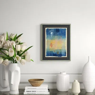Soicher Marin Poptarts 19 - Picture Frame Painting On Paper In Blue;beige;yellow;orange