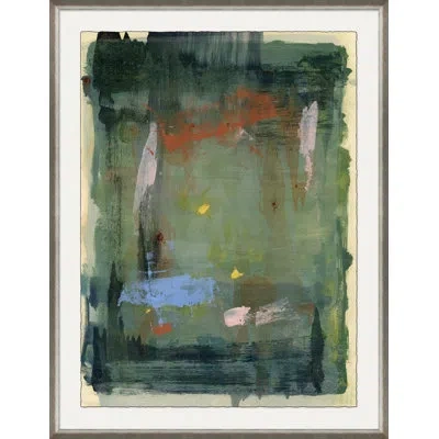 Soicher Marin Poptarts 28 - Picture Frame Painting On Paper In Blue;black;green;gray