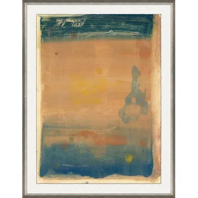 Soicher Marin 'poptarts 31'- Picture Frame Painting On Paper In Black;brown;yellow