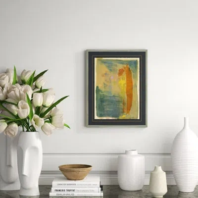 Soicher Marin Poptarts 9 - Picture Frame Painting On Paper In Blue;beige;yellow;orange