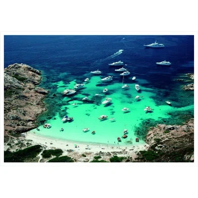 Soicher Marin 'porto Rotondo' By Slim Aarons - Picture Frame Photograph On Paper In Multi