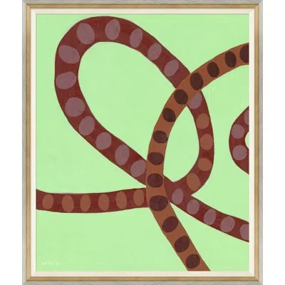 Soicher Marin Pretzel By Susan Hable - Single Picture Frame Painting In Brown;green