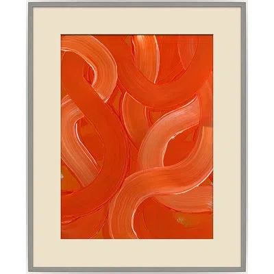 Soicher Marin Primary Power 1 - Picture Frame Painting On Paper In Beige;orange