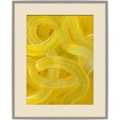 Soicher Marin Primary Power - Picture Frame Painting On Paper In Beige;yellow