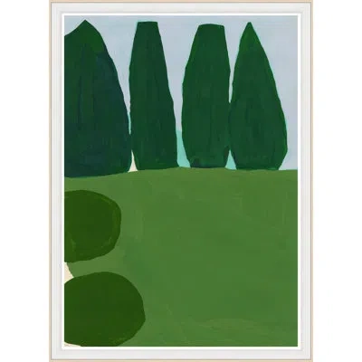 Soicher Marin 'privet' By Susan Hable - Picture Frame Painting On Paper In Green