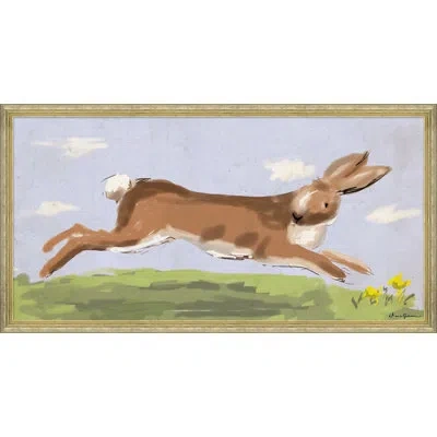 Soicher Marin 'rabbit' By Dana Gibson - Picture Frame Painting On Paper In Blue;brown;green