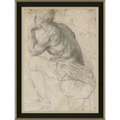 Soicher Marin Raphael By David Phoenix - Picture Frame Drawing Print On Paper In White;gray