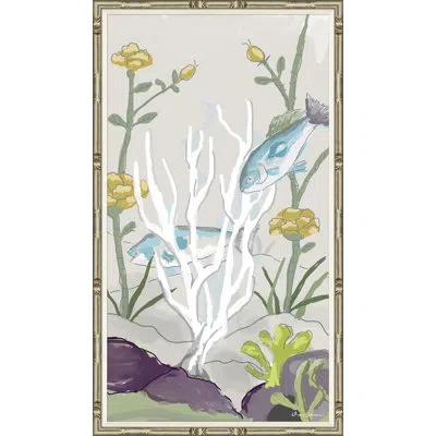 Soicher Marin Reed With Blue Fish In Multi