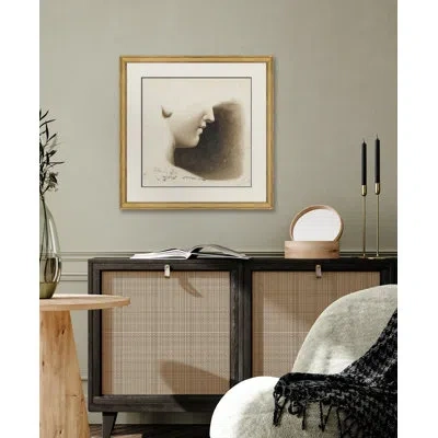 Soicher Marin Renaissance Bust Detail Of Profile - Single Picture Frame Painting In Brown;beige
