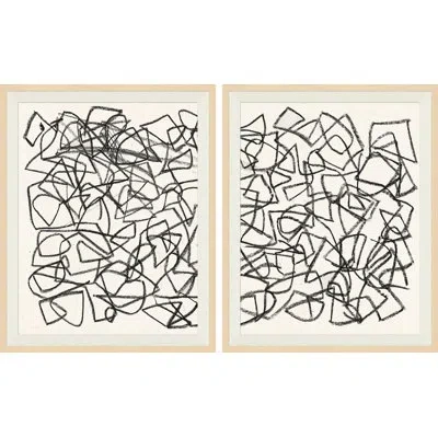 Soicher Marin Resonance I & Ii - 2 Piece Single Picture Frame Painting Set In Multi