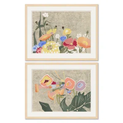 Soicher Marin Resplendent I & Ii - 2 Piece Single Picture Frame Painting Set In Multi