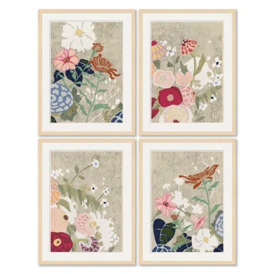 Soicher Marin Resplendent Iii-vi - 4 Piece Single Picture Frame Painting Set In Multi