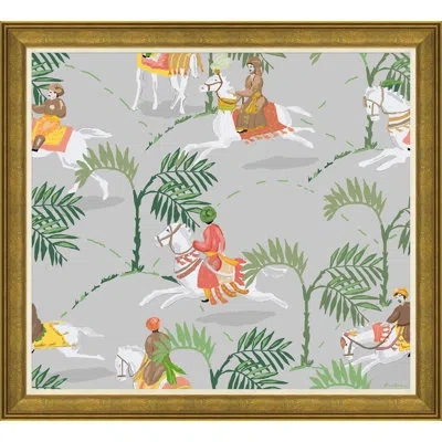 Soicher Marin 'rider' By Dana Gibson Picture Frame Painting In Brown;green;gray