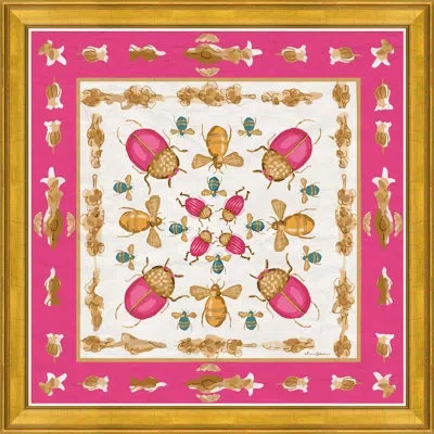 Soicher Marin 'rive Gauche' By Dana Gibson - Picture Frame Painting On Paper In Pink