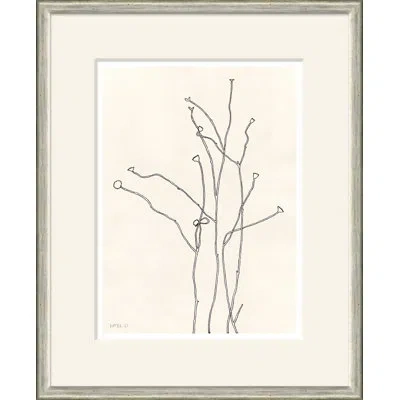 Soicher Marin 'roadside' By Susan Hable - Picture Frame Painting On Paper In Black;cream