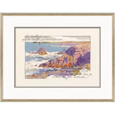 Soicher Marin Rocky Shoreline - Coast Of France Picture Frame Painting In Multi