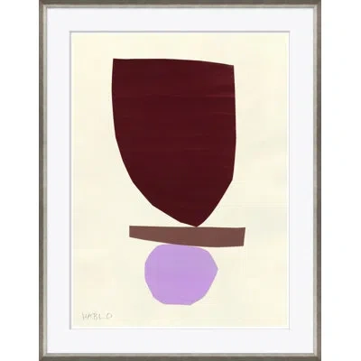 Soicher Marin Roots By Susan Hable - Picture Frame Painting In Burgundy