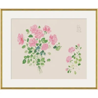 Soicher Marin Rose Bouquet (var. 1) By Paule Marrot - Single Picture Frame Print In Pink
