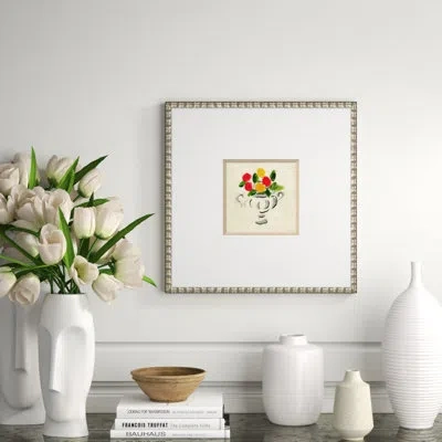 Soicher Marin 'rose Vase' By Dana Gibson - Picture Frame Painting On Paper In White