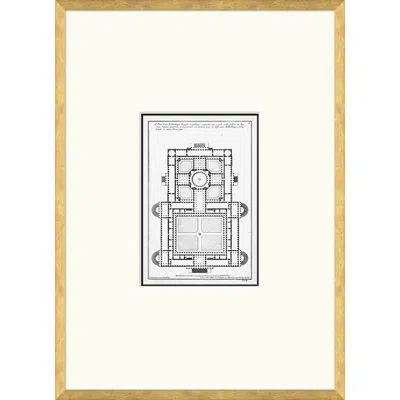Soicher Marin Royal Floor Plans - Framed On Paper Print (a) In Multi