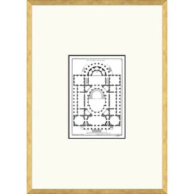 Soicher Marin Royal Floor Plans - Framed On Paper Print (d) In White