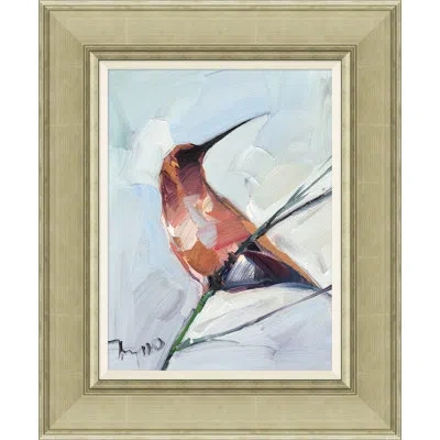 Soicher Marin Rufous Hummingbird By Joseph Mota - Picture Frame Painting On Canvas In Brown;white;light Blue