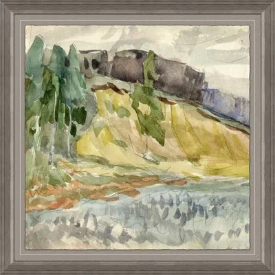 Soicher Marin 'russian Landscape 1' - Picture Frame Painting On Paper In Multi