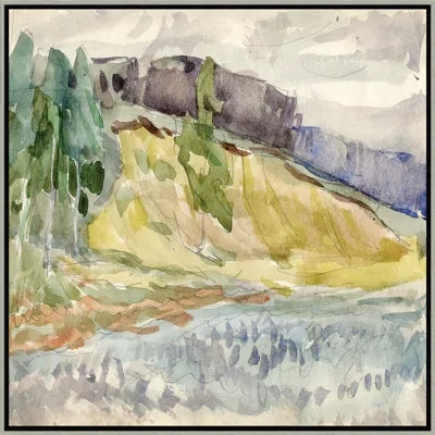 Soicher Marin Russian Landscape 2 - Floater Frame Painting On Paper In Multi