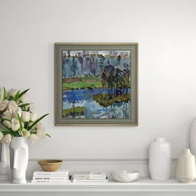 Soicher Marin 'russian Landscape 3' - Picture Frame Painting On Paper In Multi