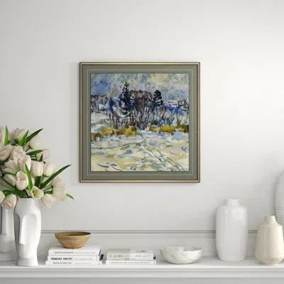 Soicher Marin 'russian Landscape 4' - Picture Frame Painting On Paper In Multi