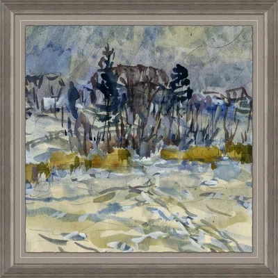 Soicher Marin 'russian Landscape 9' - Picture Frame Painting On Paper In Multi
