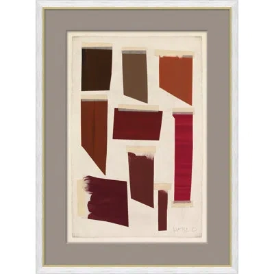 Soicher Marin 'rusts' By Susan Hable - Picture Frame Painting On Paper In Brown;red;beige;orange