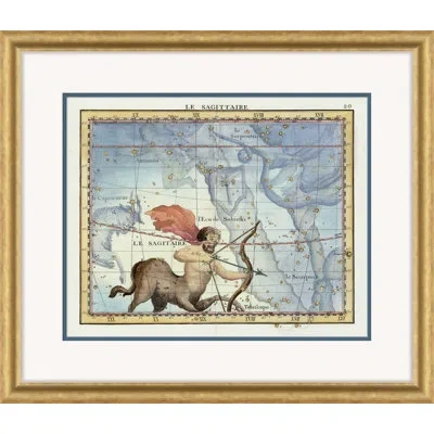Soicher Marin Sagitarius By David Phoenix - Picture Frame Graphic Art On Paper In Blue;brown