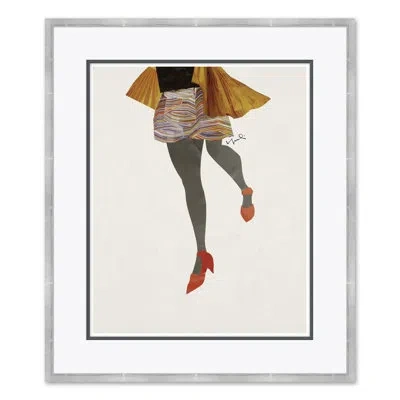 Soicher Marin Sashay By Yuki Osada - Picture Frame Graphic Art In Black;red;orange