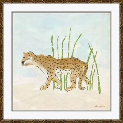 Soicher Marin 'savannah' By Dana Gibson - Picture Frame Painting On Paper In Blue;green;beige