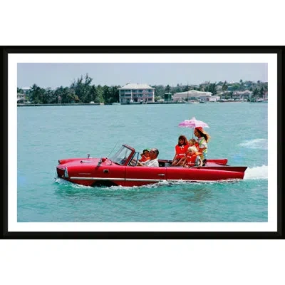 Soicher Marin Sea Drive By Slim Aarons - Single Picture Frame Photograph In Black Floater