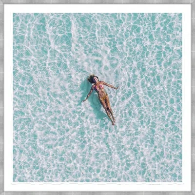 Soicher Marin See From The Sky - Picture Frame Photograph On Paper In Brown;light Blue