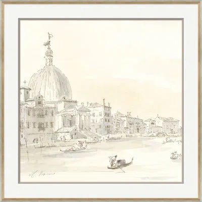 Soicher Marin 'sepia Cityscape' - Picture Frame Drawing Print On Paper In Neutral