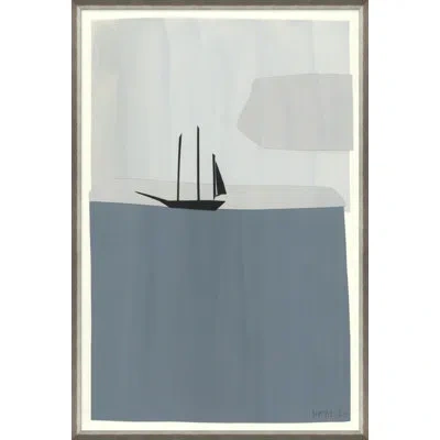 Soicher Marin Ship By Susan Hable - Picture Frame Painting On Paper In Black;gray