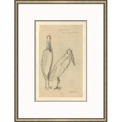 Soicher Marin Sketch Series 'at The Zoo - Birds' Picture Frame Painting In Multi