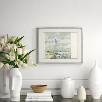 Soicher Marin Small Russian Sketches 6 - Picture Frame Painting On Paper In Green;gray;purple