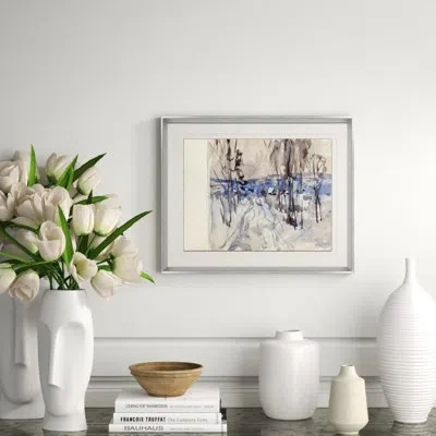 Soicher Marin Small Russian Sketches - Picture Frame Painting Print In Silver,beige