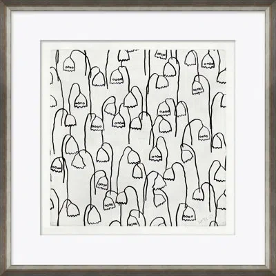 Soicher Marin 'snowdrops' By Susan Hable - Picture Frame Painting On Paper In Black;ivory