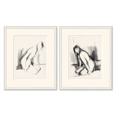 Soicher Marin Solitude Iv & V - 2 Piece Single Picture Frame Painting Set In Neutral
