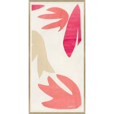 Soicher Marin 'spring Fling Iii' By Susan Hable - Picture Frame Painting On Paper In Pink